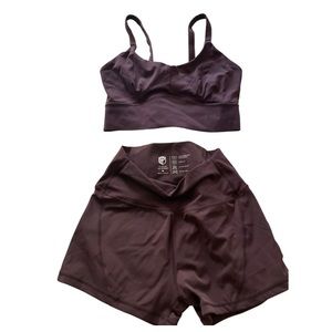 Born primitive sports bra and short set size medium